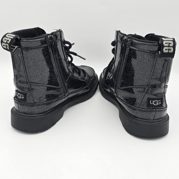UGG Girls' Ashton Glitter Booties - Big Kids 4, Glitter Black - Picture 9 of 16